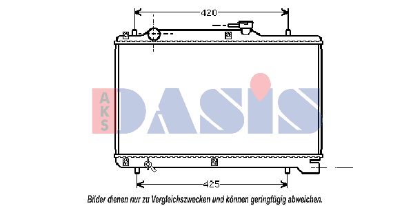 AKS DASIS Radiaator,mootorijahutus 320430N